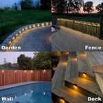 Outdoor Solar-Powered Deck Lights for Fence, Patio, Stairs, and Pathway-Warm White(Pack of 12)