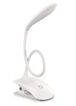 Clip-On Reading Light - 16 Eye Protection LEDs with 3 Brightness Levels, USB Rechargeable Bed and Book Light,