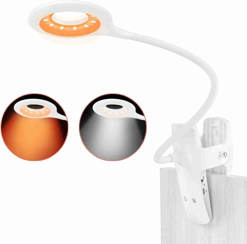 Pack Of 2 LED Reading Light, Eye Protection Desk Lamp for Home Book, Bed & Computer - Image 5