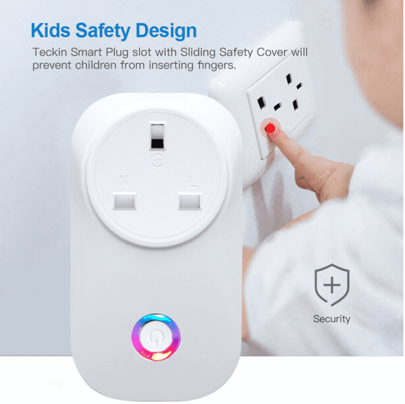 Smart Plug WiFi Socket Monitor Timing Function Toya SmartLife APP Control , White - Image 2