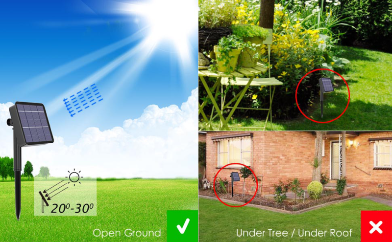 Solar Fairy Lights Outdoor |LED Solar String Lights Garden 8 Modes Copper Wire Fairy Lights Decorative String Lights - Image 2