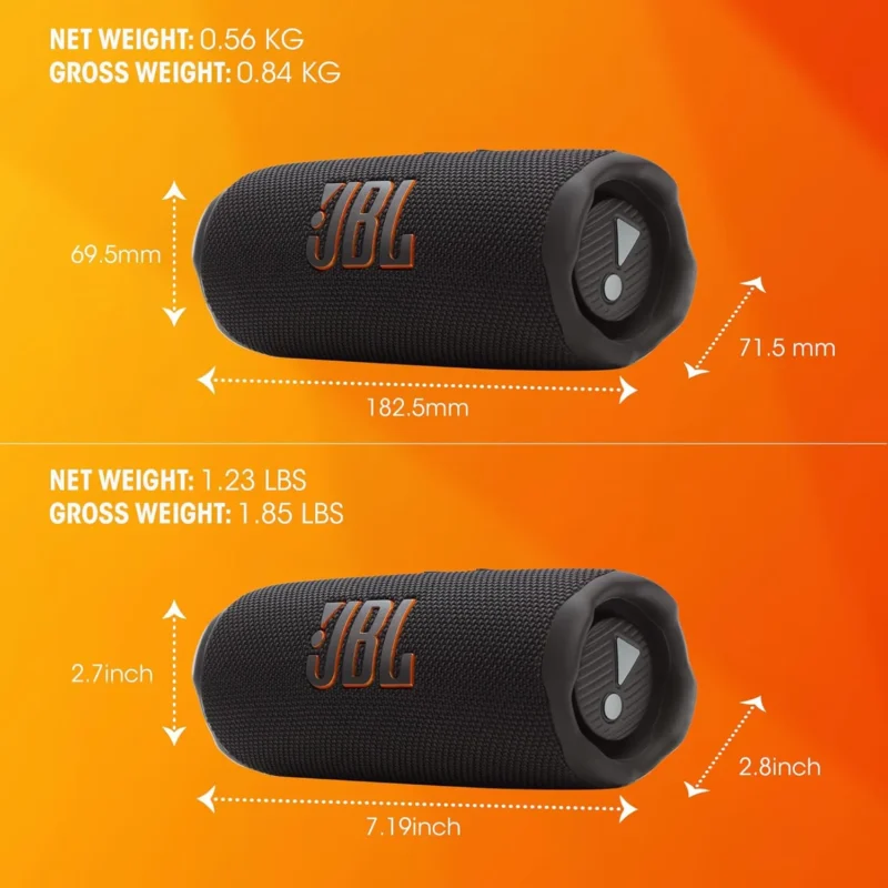 JBL Flip 7 Wireless Portable Bluetooth Speaker – 16H Playtime, IP68 Waterproof, Dust & Drop Proof, JBL Pro Sound with AI Boost, Auracast Multi-Speaker - Image 4