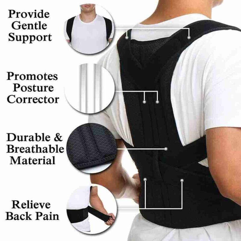 Adjustable Posture Corrector Corset Brace Back Support Shoulder Straightener - Image 3