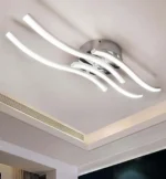 4 Way Parallel LED Luxury Light - 28W LED Ceiling Light Chrome Surface-Mount Design for Living Room