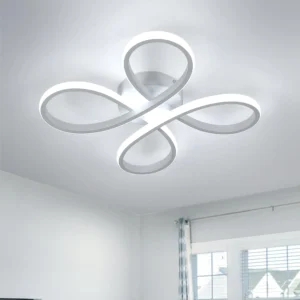 30W Modern LED Ceiling Light - Creative Flower Shaped LED Ceiling Lighting Fixture for Living Room Bedroom -  White Cool White