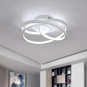 40W Cool White Round Shape Creative Modern Ceiling Lights for Bedroom, Hallway, Living Room