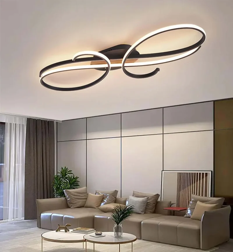 50W Modern LED Ceiling Light Dimmable Living Room Ceiling Lamp with Remote Control - Image 4
