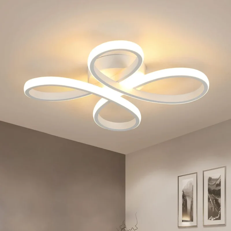 30W Modern LED Ceiling Light - Creative Flower Shaped LED Ceiling Lighting Fixture for Living Room Bedroom Kitchen Balcony Corridor - Image 2