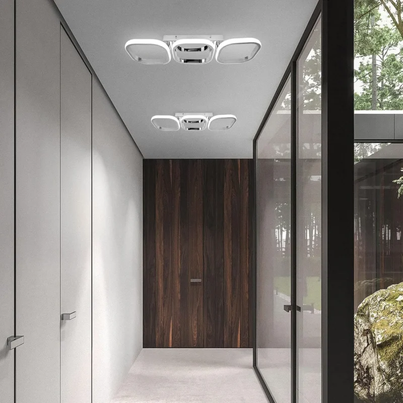 33W Modern 3 Squares LED Ceiling Light For Hallway Bedroom Living Room Kitchen Office Entrance - Image 5