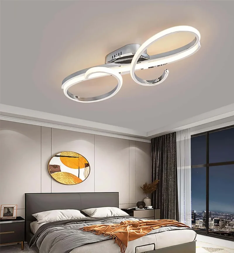 50W Modern LED Ceiling Light Dimmable Living Room Ceiling Lamp with Remote Control - Image 2