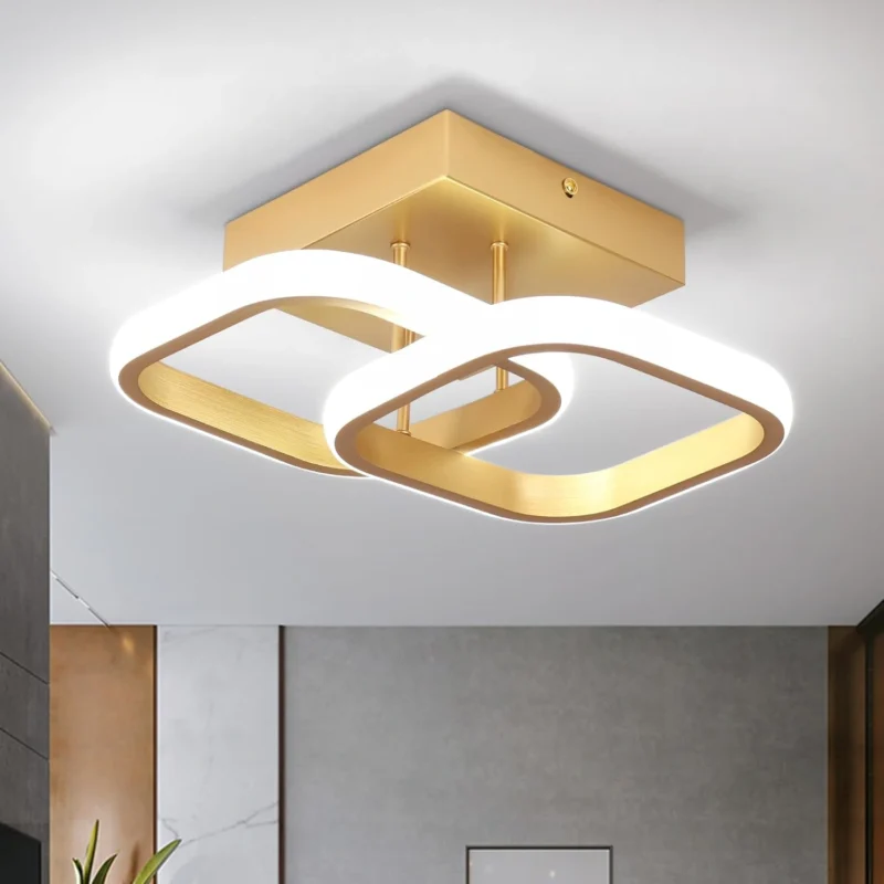 22W Modern LED Ceiling Light Acrylic Square for Hallway Office Bedroom Kitchen Living Room - Image 2