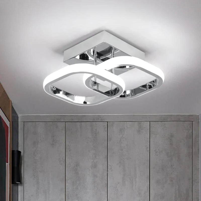 22W Modern LED Ceiling Light Acrylic Square for Hallway Office Bedroom Kitchen Living Room - Image 3
