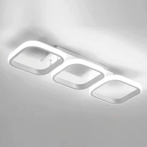 33W Modern 3 Squares LED Ceiling Light For Hallway Bedroom Living Room Kitchen Office Entrance